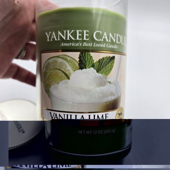 Rare Yankee Candle VANILLA LIME 12 oz Original Single Wick Jar Candle NEW Unused - Picture 4 of 5
